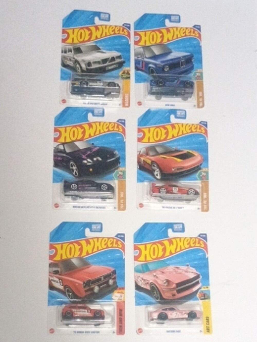 Assorted Hot Wheels Die-Cast Toy Cars - 6 Pack